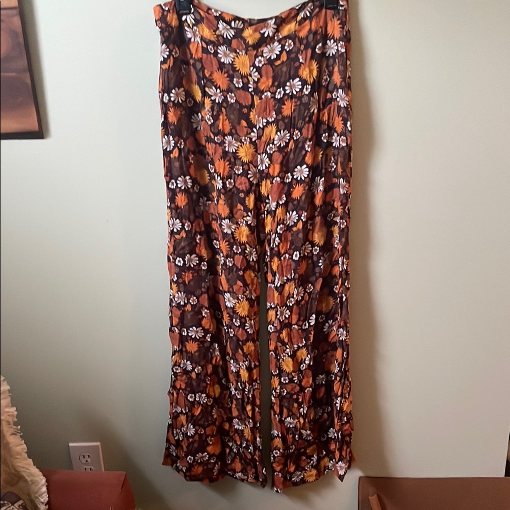 Hippie Shake Floral Wide-Leg Pants